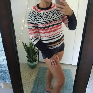 Cropped Knit Sweater